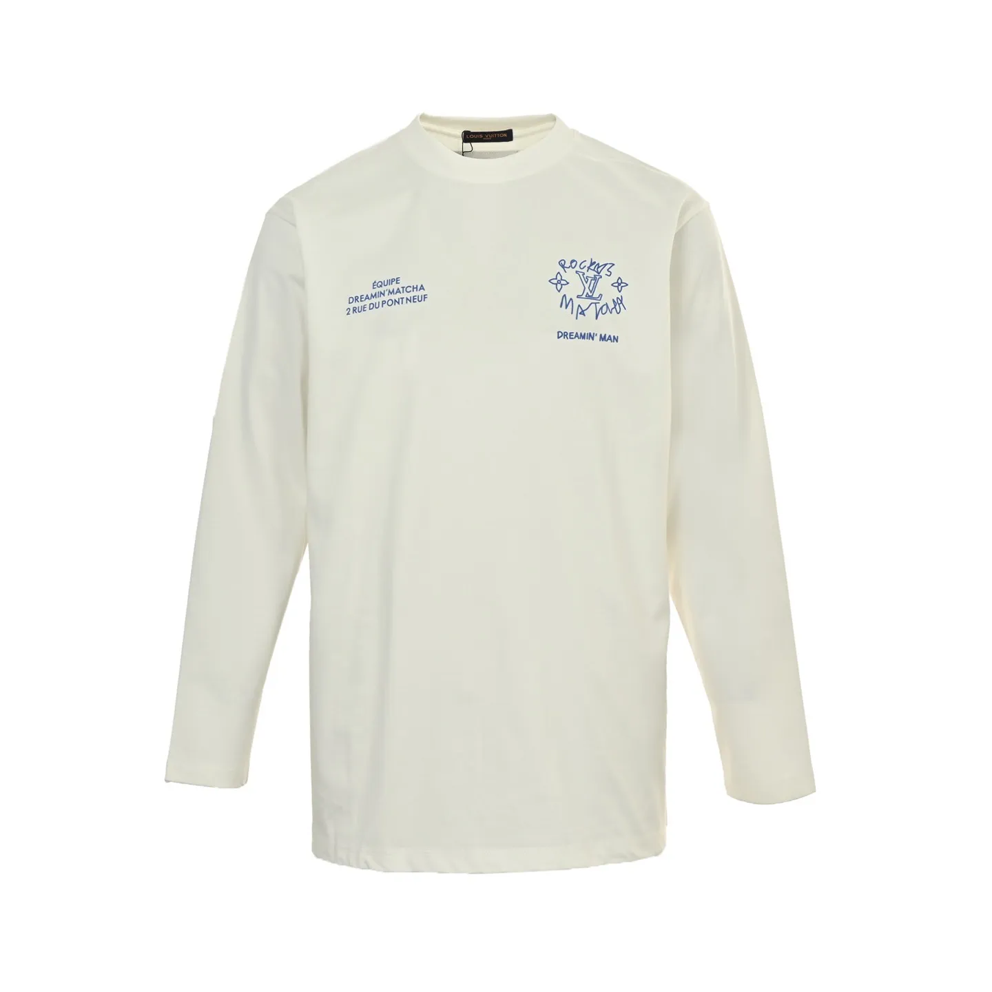 Louis Vuitton/Louis Vuitton 25Fw Dreamer graffiti slogan new flower long-sleeved T-shirt